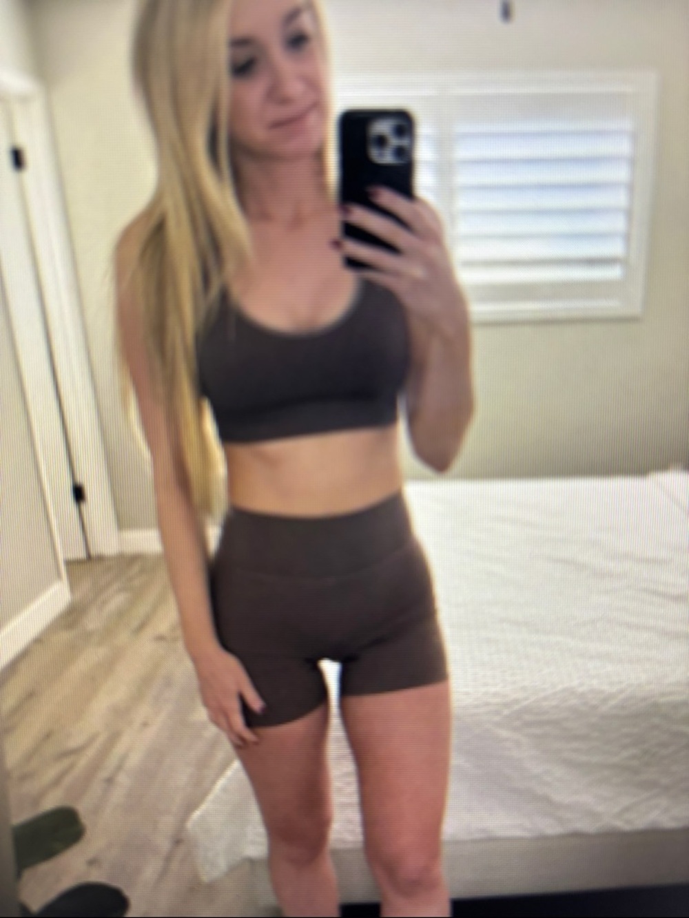 Seamless Brown High-Waist Active Set